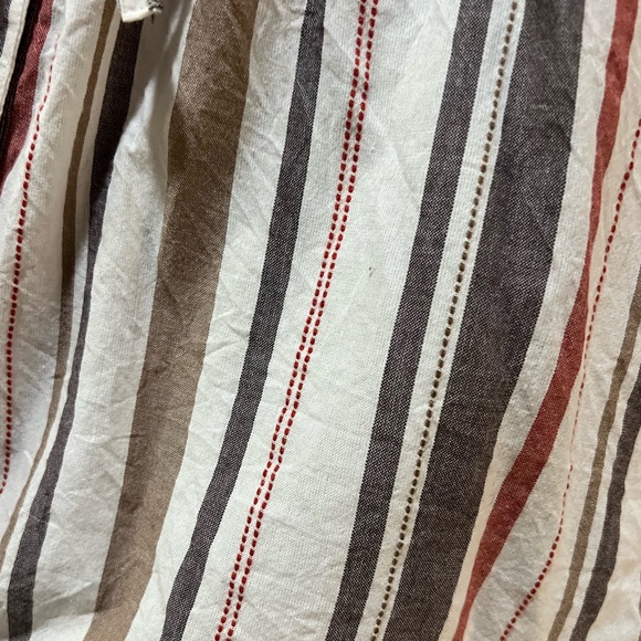 Striped Button-Down Dress (w/Collar and Tie Waist) - Picture 4 of 4